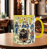 Zootropolis Baskı içi ve Kulpu Renkli Kupa