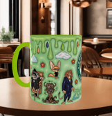 Zootropolis Baskı içi ve Kulpu Renkli Kupa