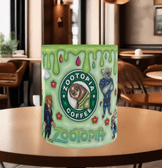 Zootropolis Baskı içi ve Kulpu Renkli Kupa