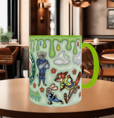 Zootropolis Baskı içi ve Kulpu Renkli Kupa