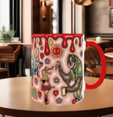 Zootropolis Baskı içi ve Kulpu Renkli Kupa