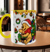 Winnie Baskı içi ve Kulpu Renkli Kupa
