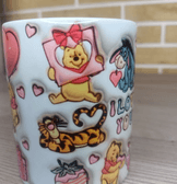 Winnie Baskı içi ve Kulpu Renkli Kupa