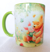 Winnie Baskı içi ve Kulpu Renkli Kupa