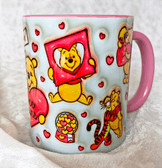 Winnie Baskı içi ve Kulpu Renkli Kupa