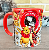 Winnie Baskı içi ve Kulpu Renkli Kupa