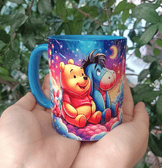 Winnie Baskı içi ve Kulpu Renkli Kupa