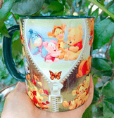 Winnie Baskı içi ve Kulpu Renkli Kupa