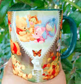 Winnie Baskı içi ve Kulpu Renkli Kupa