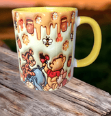 Winnie Baskı içi ve Kulpu Renkli Kupa