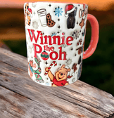Winnie Baskı içi ve Kulpu Renkli Kupa