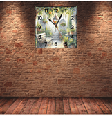 Limon ağacı vintage baskı metal hediyelim dekoratif kaliteli duvar saati