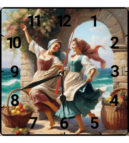 Mutluluk vintage baskı metal hediyelim dekoratif kaliteli duvar saati