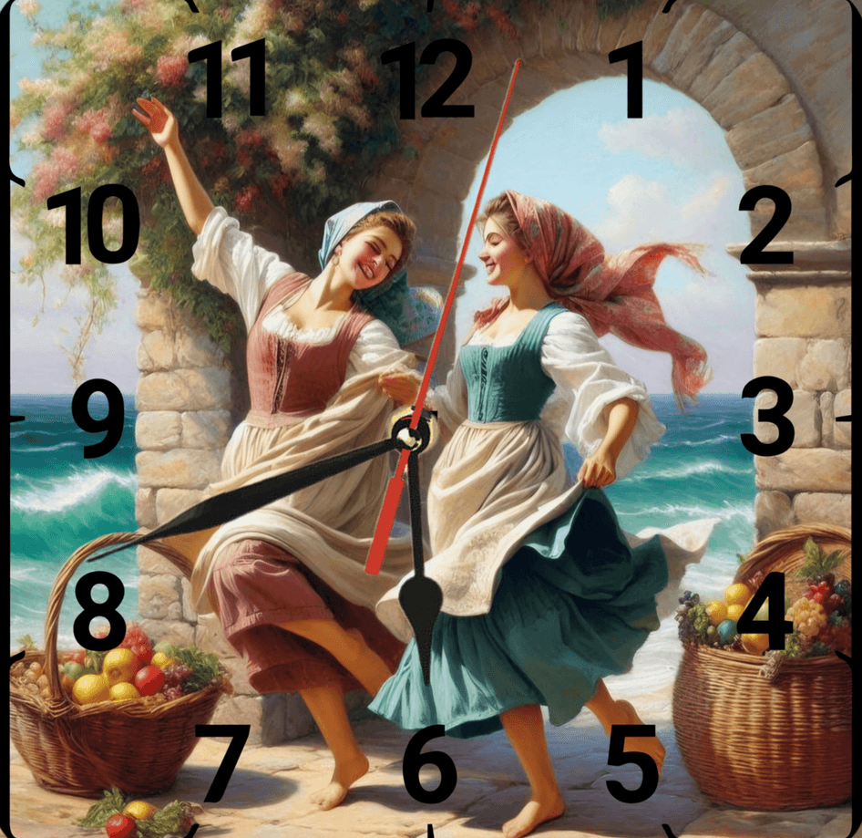 Mutluluk vintage baskı metal hediyelim dekoratif kaliteli duvar saati