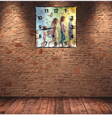 Hayat vintage baskı metal hediyelim dekoratif kaliteli duvar saati