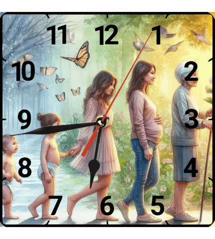 Hayat vintage baskı metal hediyelim dekoratif kaliteli duvar saati