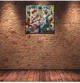 Çay saati vintage baskı metal hediyelim dekoratif kaliteli duvar saati