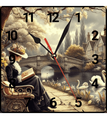 Huzur vintage baskı metal hediyelim dekoratif kaliteli duvar saati