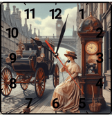 Telefon kulübesi vintage baskı metal hediyelim dekoratif kaliteli duvar saati