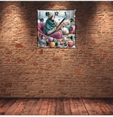 Kış keyfi vintage baskı metal hediyelim dekoratif kaliteli duvar saati