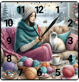 Kış keyfi vintage baskı metal hediyelim dekoratif kaliteli duvar saati