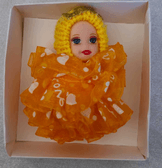 silikon tüllü turuncu bebek lüks anahtarlık çanta aksesuar