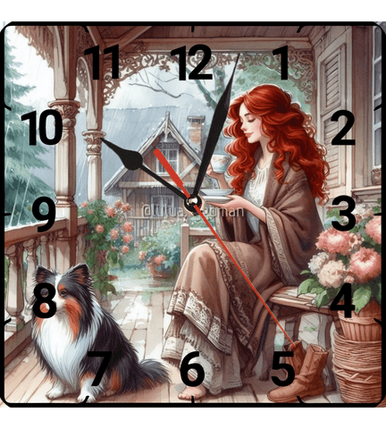 Teras vintage baskı metal hediyelim dekoratif kaliteli duvar saati