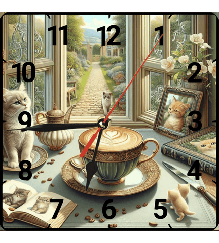 Kahve vintage baskı metal hediyelim dekoratif kaliteli duvar saati