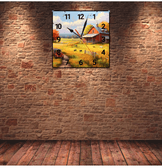 Çiftlik vintage baskı metal hediyelim dekoratif kaliteli duvar saati