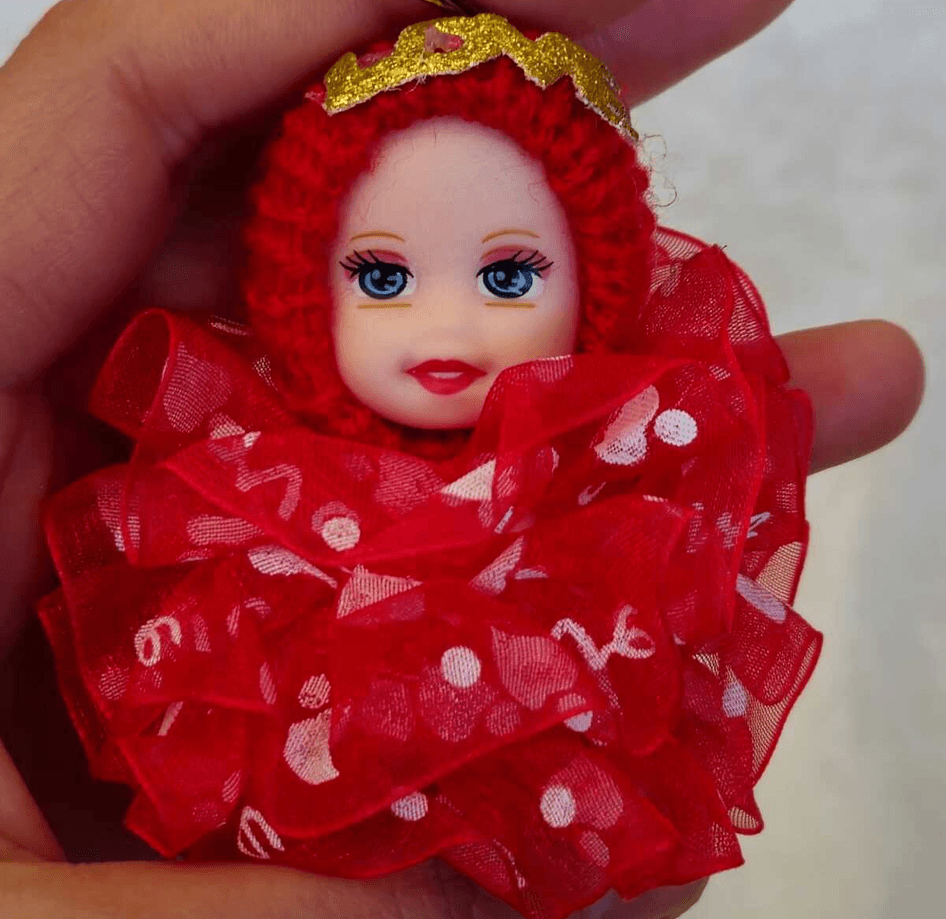 silikon tüllü kırmızı bebek lüks anahtarlık çanta aksesuar