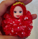 silikon tüllü kırmızı bebek lüks anahtarlık çanta aksesuar