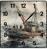 Fırtına vintage baskı metal hediyelim dekoratif kaliteli duvar saati