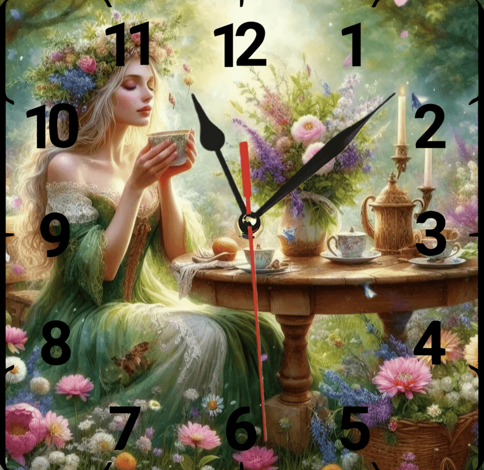 Kahve keyfi vintage baskı metal hediyelim dekoratif kaliteli duvar saati