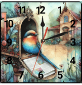 Posta kutusu vintage baskı metal hediyelim dekoratif kaliteli duvar saati