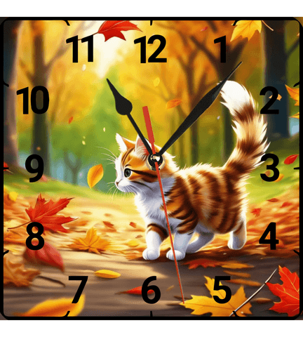 Sonbahar vintage baskı metal hediyelim dekoratif kaliteli duvar saati