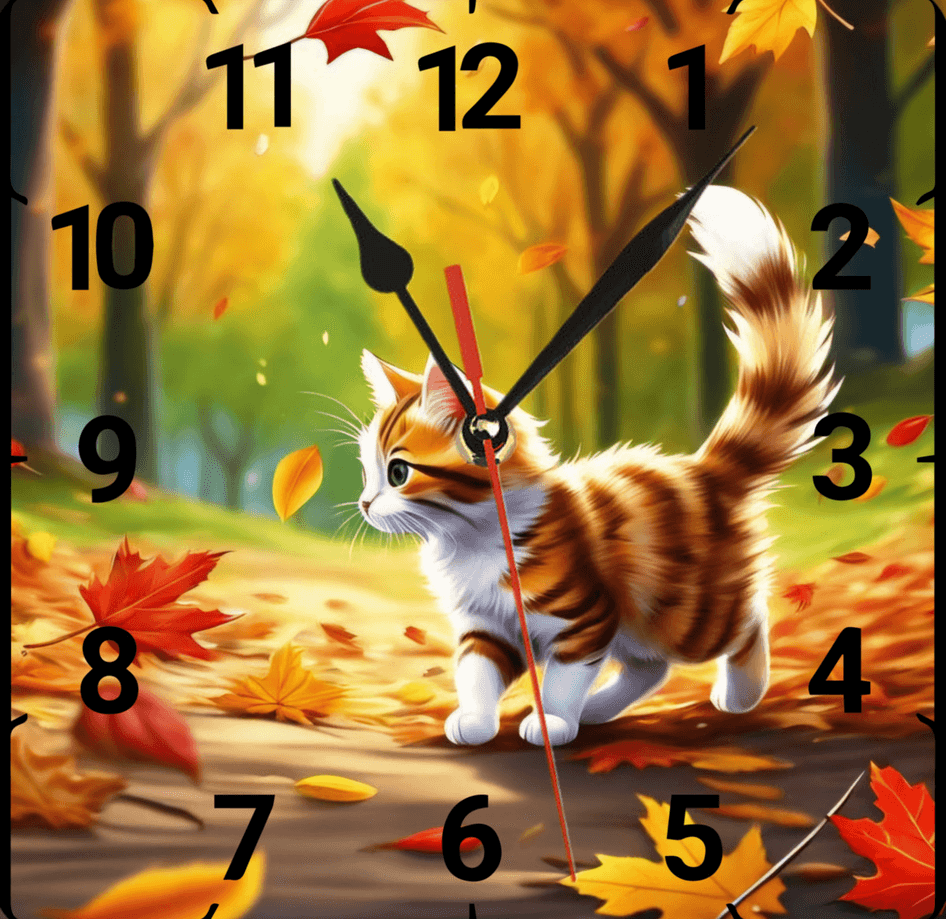 Sonbahar vintage baskı metal hediyelim dekoratif kaliteli duvar saati