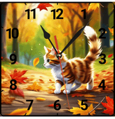 Sonbahar vintage baskı metal hediyelim dekoratif kaliteli duvar saati