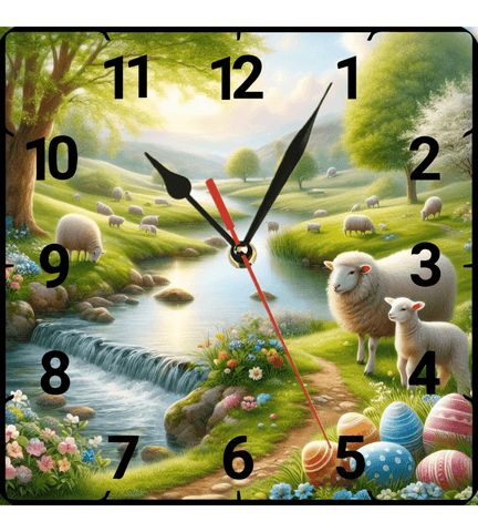 Cennet vintage baskı metal hediyelim dekoratif kaliteli duvar saati