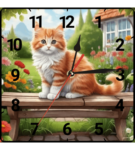 Sevimli sarman vintage baskı metal hediyelim dekoratif kaliteli duvar saati