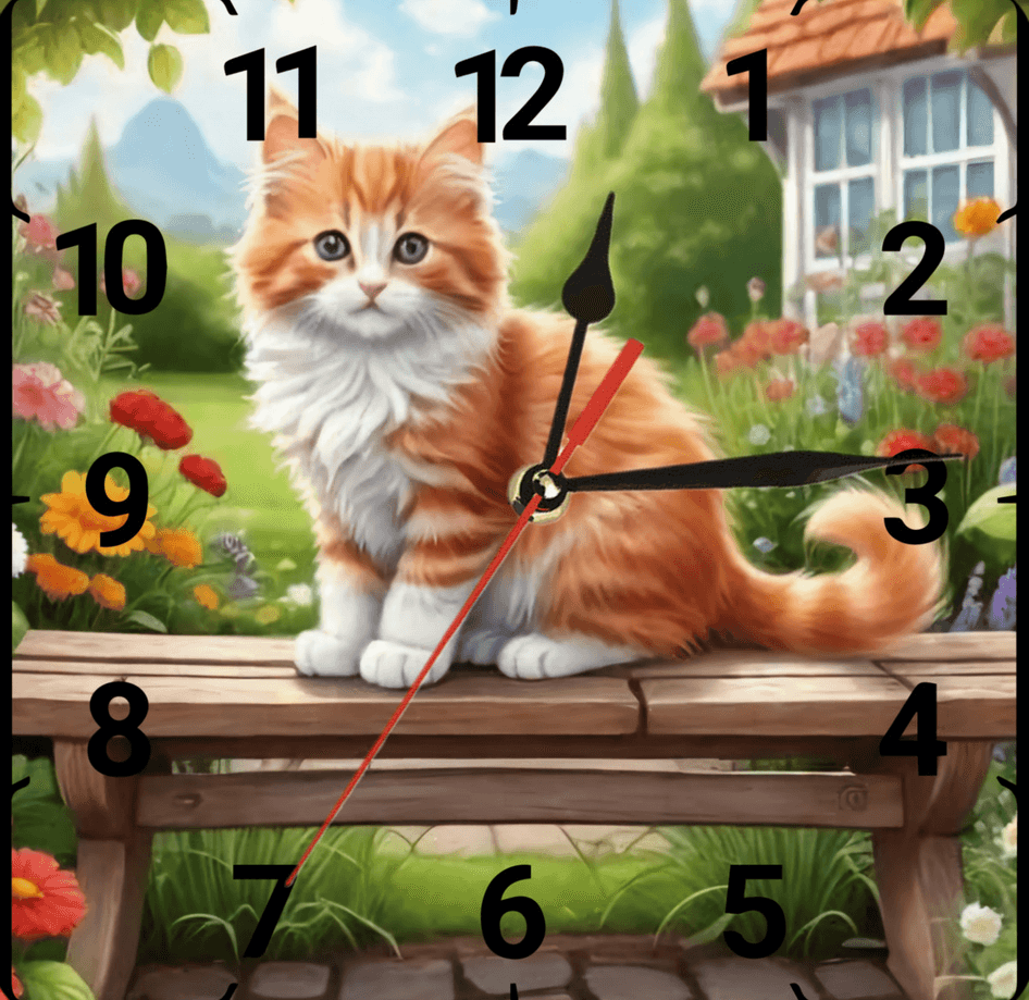 Sevimli sarman vintage baskı metal hediyelim dekoratif kaliteli duvar saati