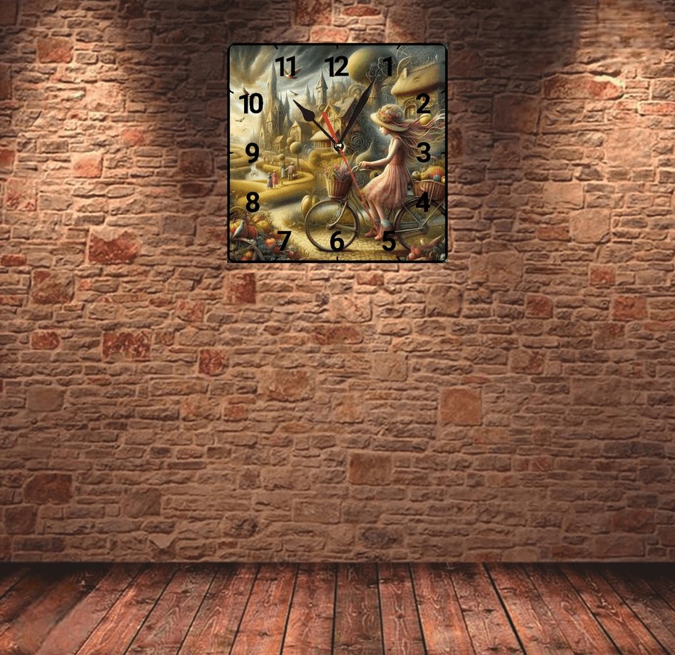 Büyülü düş vintage baskı metal hediyelim dekoratif kaliteli duvar saati