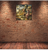 Büyülü düş vintage baskı metal hediyelim dekoratif kaliteli duvar saati