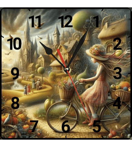 Büyülü düş vintage baskı metal hediyelim dekoratif kaliteli duvar saati
