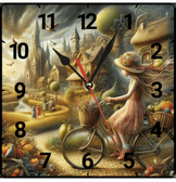 Büyülü düş vintage baskı metal hediyelim dekoratif kaliteli duvar saati