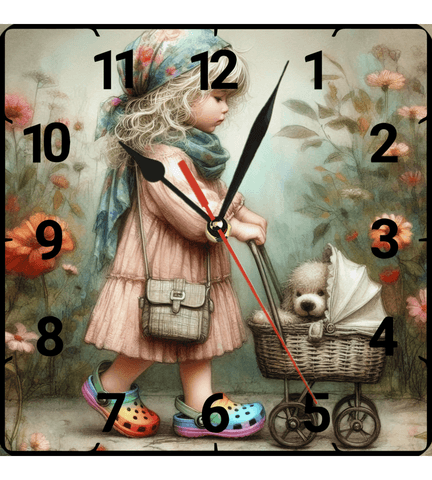 Minik dostlar vintage baskı metal hediyelim dekoratif kaliteli duvar saati