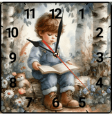 Huzur vintage baskı metal hediyelim dekoratif kaliteli duvar saati