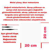 Teras keyfi vintage baskı metal hediyelim dekoratif kaliteli duvar saati