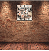 Asalet vintage baskı metal hediyelim dekoratif kaliteli duvar saati