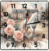 Asalet vintage baskı metal hediyelim dekoratif kaliteli duvar saati