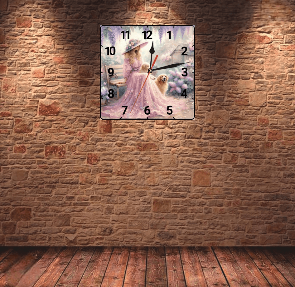 vintage baskı metal hediyelim dekoratif kaliteli duvar saati